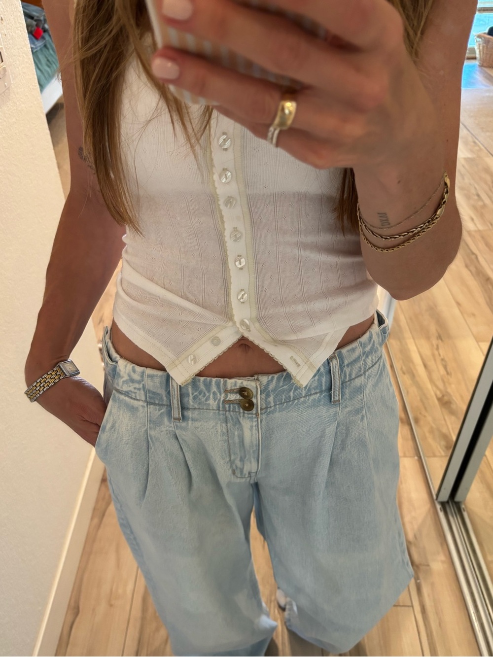 American Eagle trouser wide leg jeans